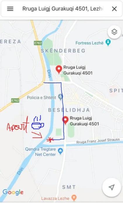 Lezhë Cappuccino Apartment מראה חיצוני תמונה